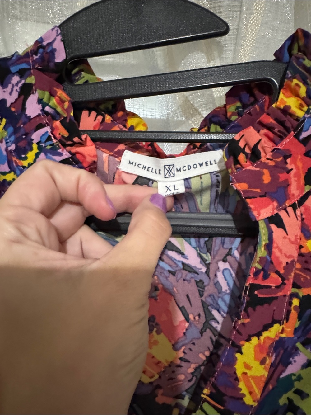 Vibrant Floral Midi Dress in Multi-Color - Picture 2 of 4